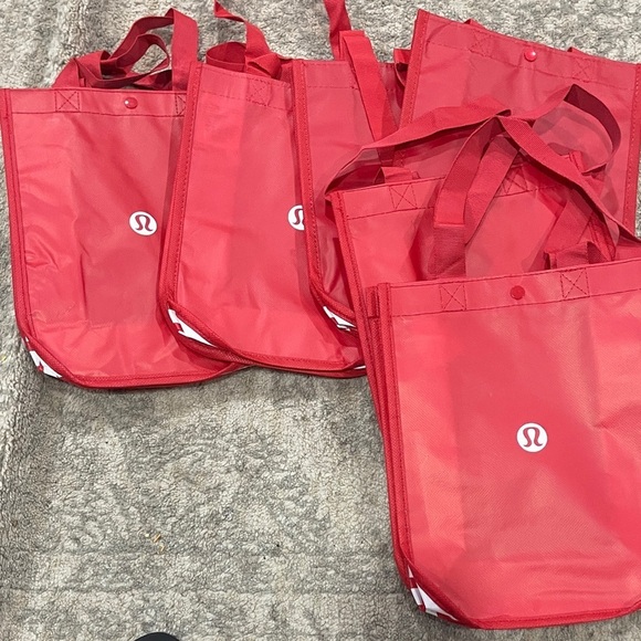 Handbags - Lululemon Red Tote Bags only 3 left $10.00 each